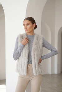 CASSIDY FOX FUR VEST
