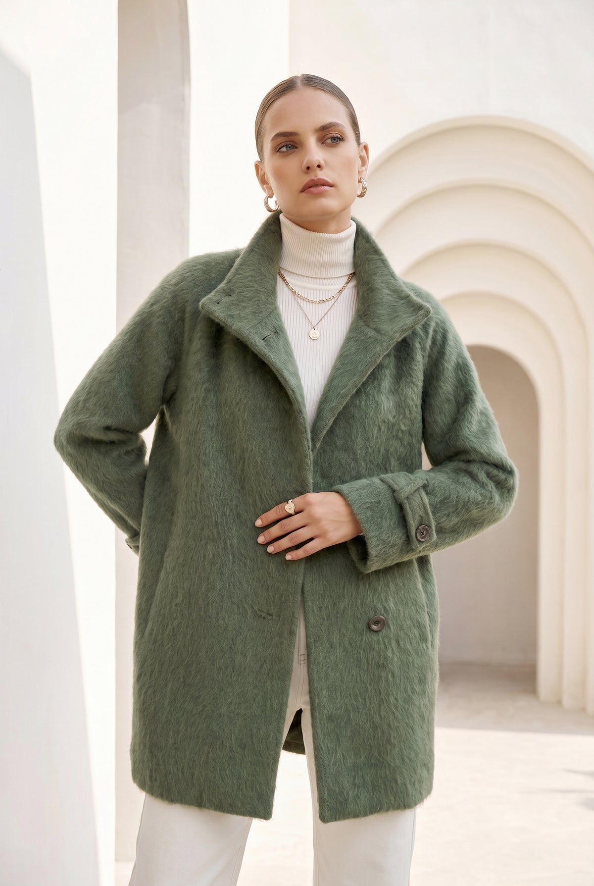 EDEN WOOL SHORT COAT