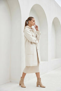 FIONA HOODED DUFFLE COAT
