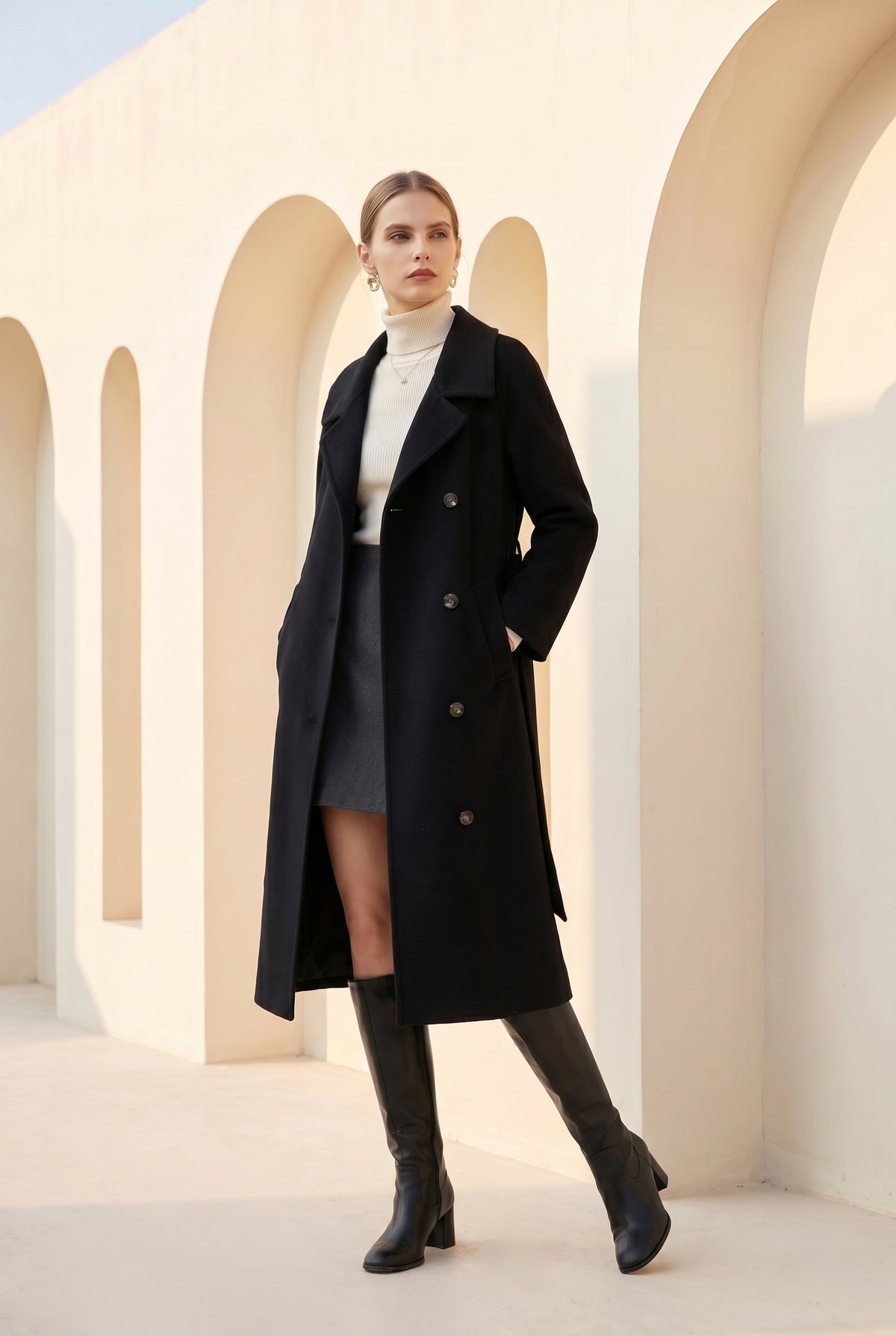 CARMEN BELTED LONG COAT