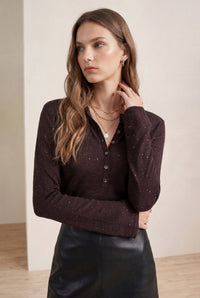 SLOANE LUREX WOOL SWEATER
