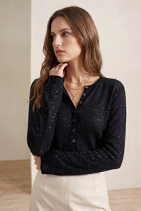 SLOANE LUREX WOOL SWEATER