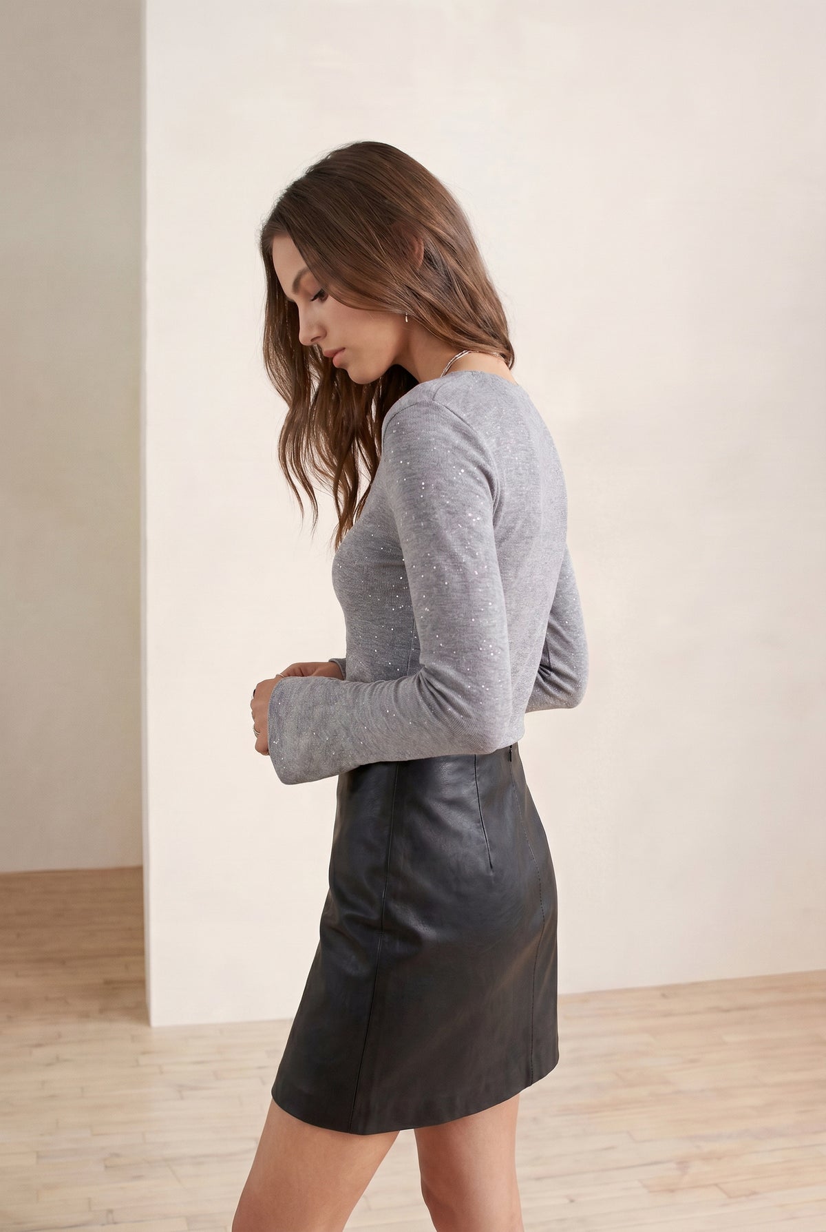 SLOANE LUREX WOOL SWEATER