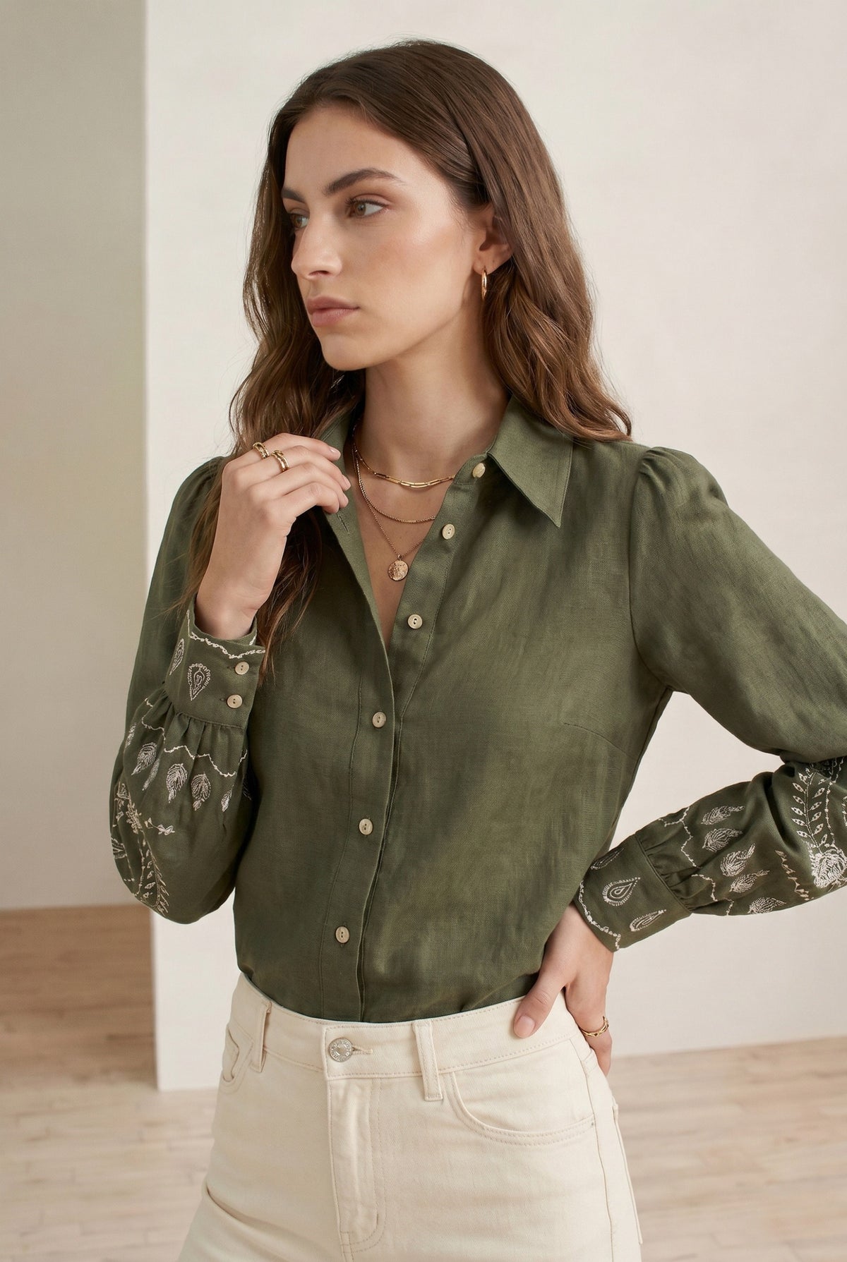 TANEYA EMBROIDERED SHIRT
