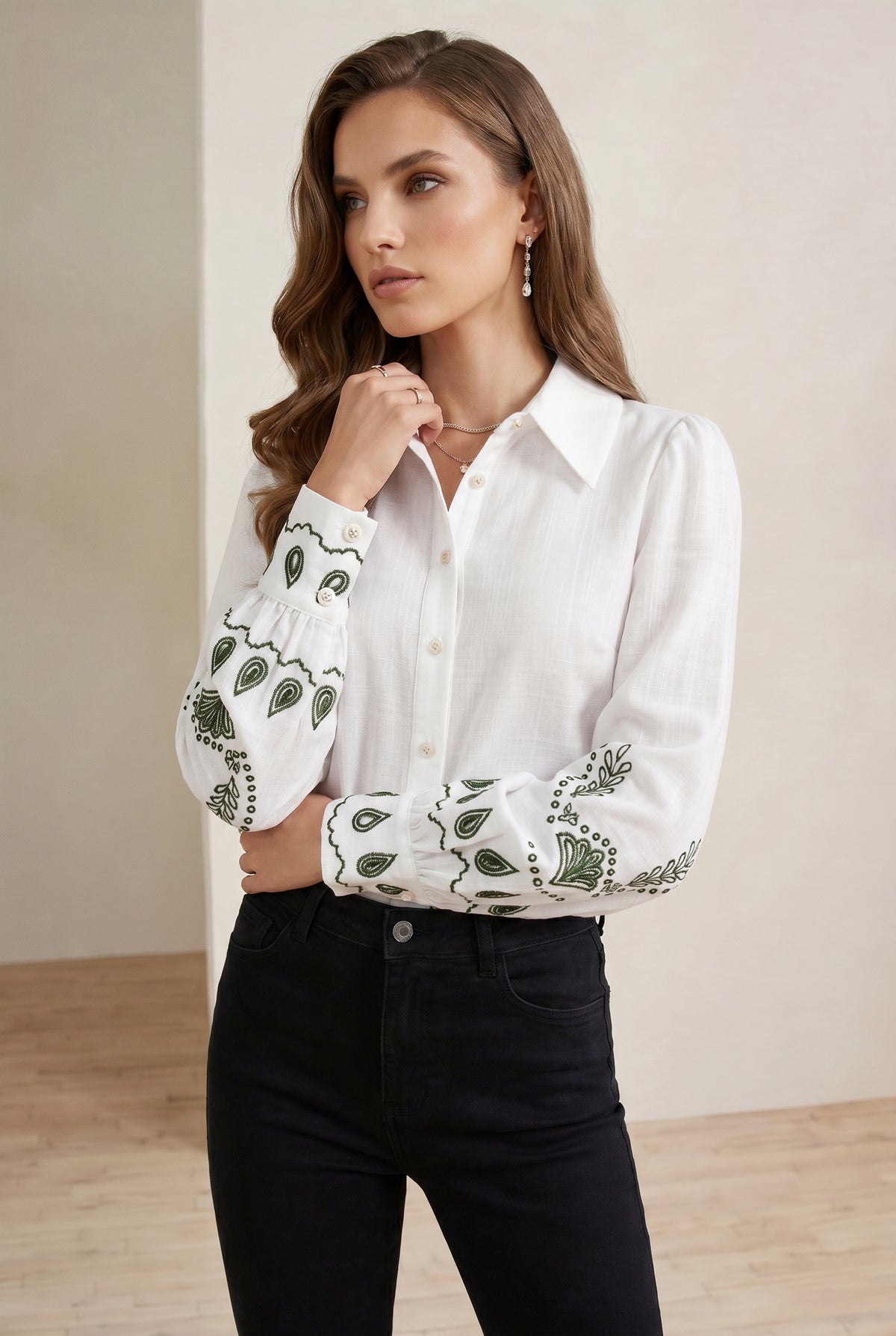 TANEYA EMBROIDERED SHIRT