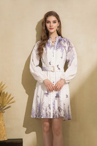 AERIN LONG SLEEVES SHORT DRESS
