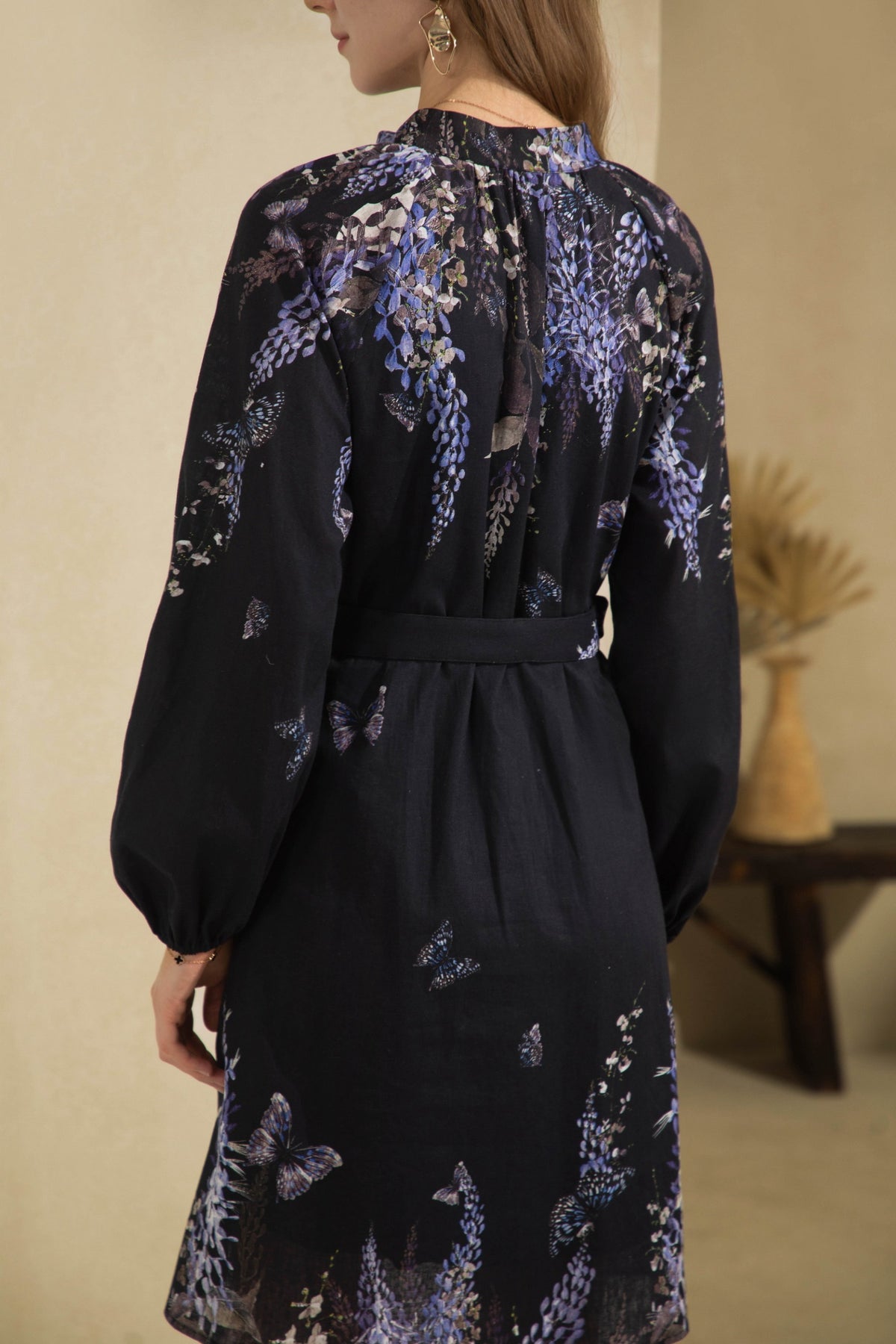 AERIN LONG SLEEVES SHORT DRESS