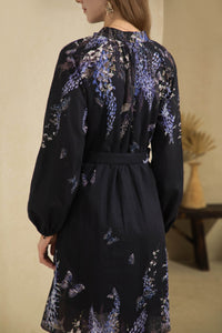 AERIN LONG SLEEVES SHORT DRESS