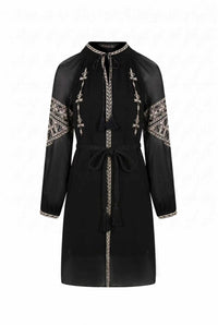ISABELLA EMBROIDERED SHORT DRESS
