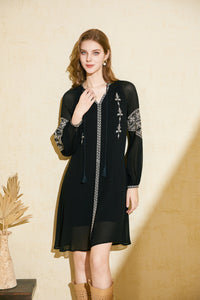 ISABELLA EMBROIDERED SHORT DRESS