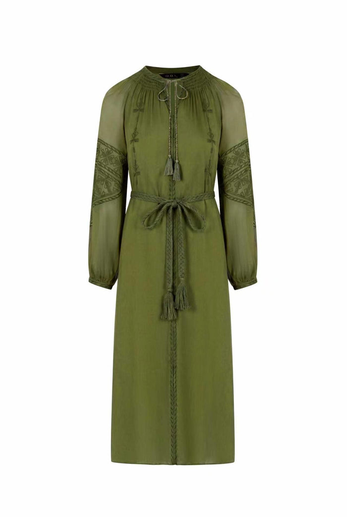 ISABELLA EMBROIDERED LONG DRESS