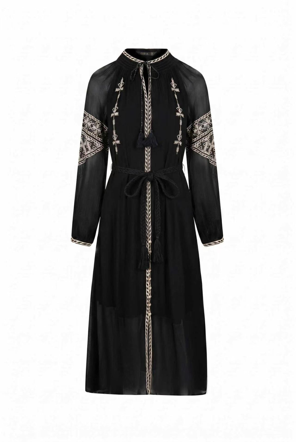 ISABELLA EMBROIDERED LONG DRESS