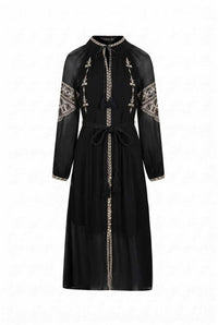 ISABELLA EMBROIDERED LONG DRESS