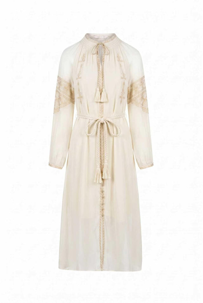 ISABELLA EMBROIDERED LONG DRESS