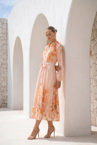 INES TENCEL LONG DRESS