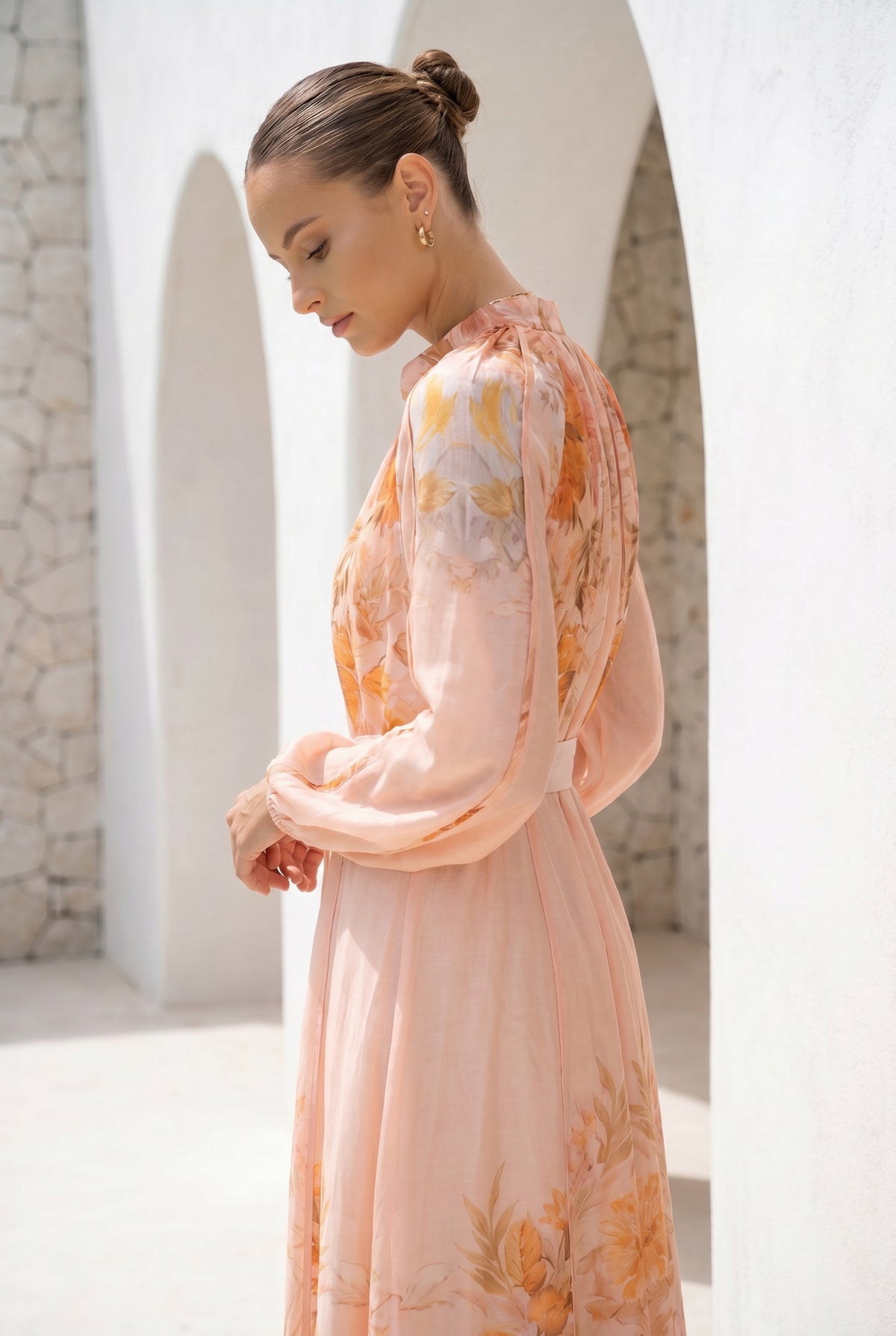 INES TENCEL LONG DRESS