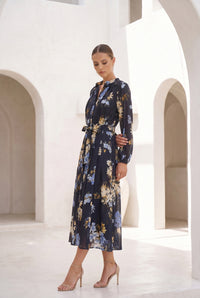 INES TENCEL LONG DRESS