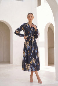 INES TENCEL LONG DRESS