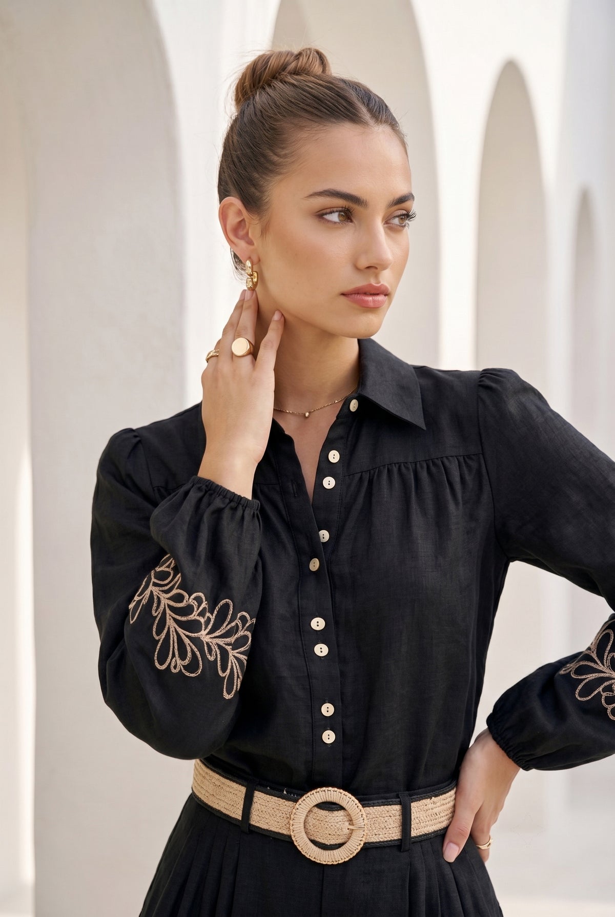 MARIBEL EMBROIDERED SHIRT