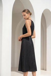 CLAUDETTE CUPRO LONG DRESS