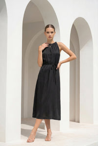 CLAUDETTE CUPRO LONG DRESS