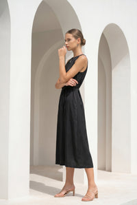 CLAUDETTE CUPRO LONG DRESS