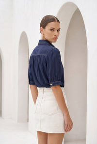 CELINE SHORT SLEEVES BLOUSE