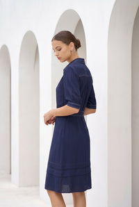 CELINE SHORT SLEEVES SHORT DRESS