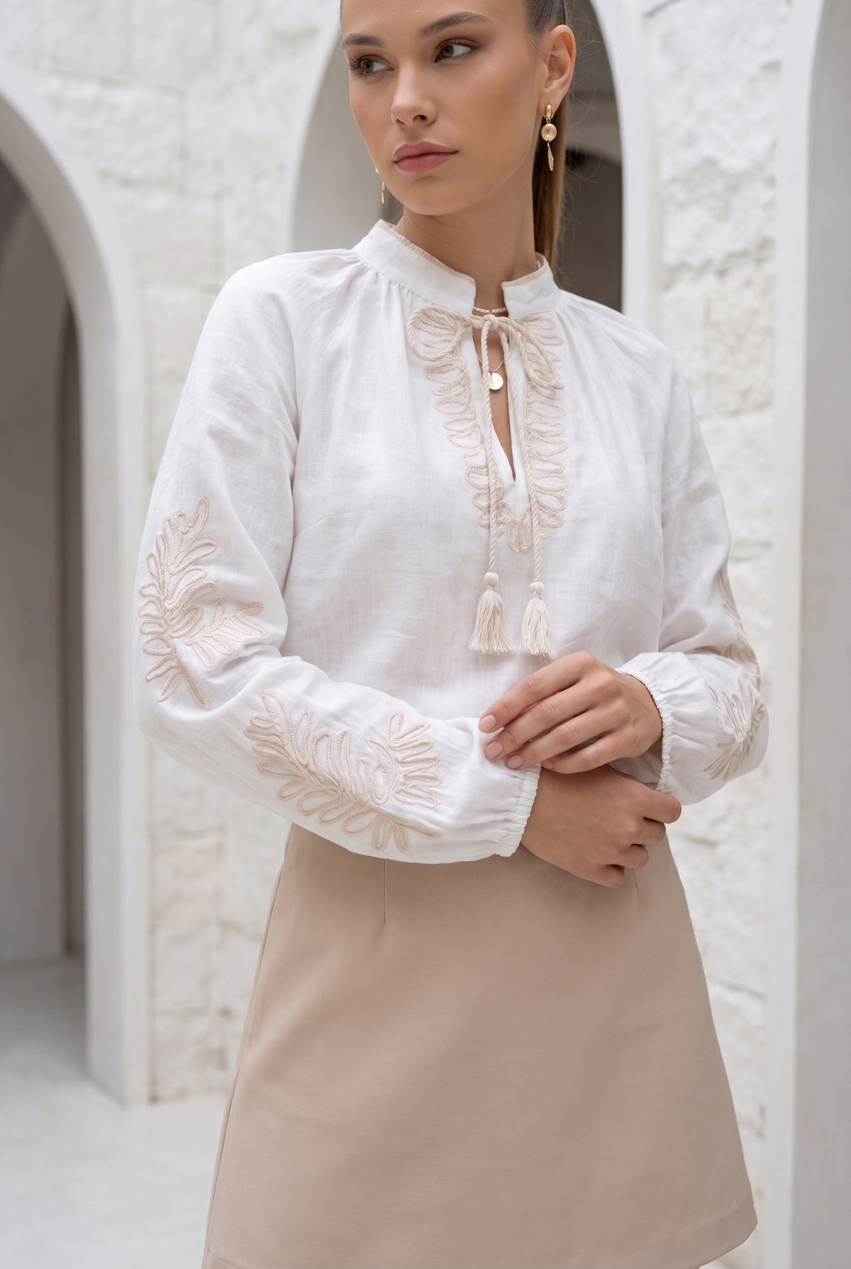 EMIE TIE BLOUSE