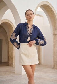 EMIE TIE BLOUSE