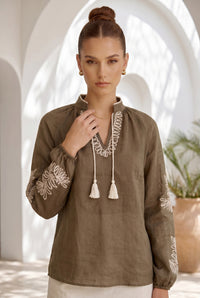EMIE TIE BLOUSE