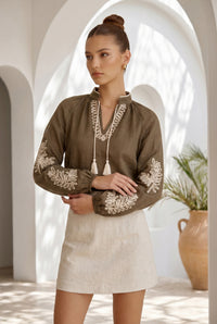 EMIE TIE BLOUSE