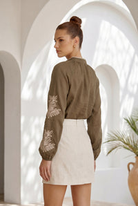 EMIE TIE BLOUSE
