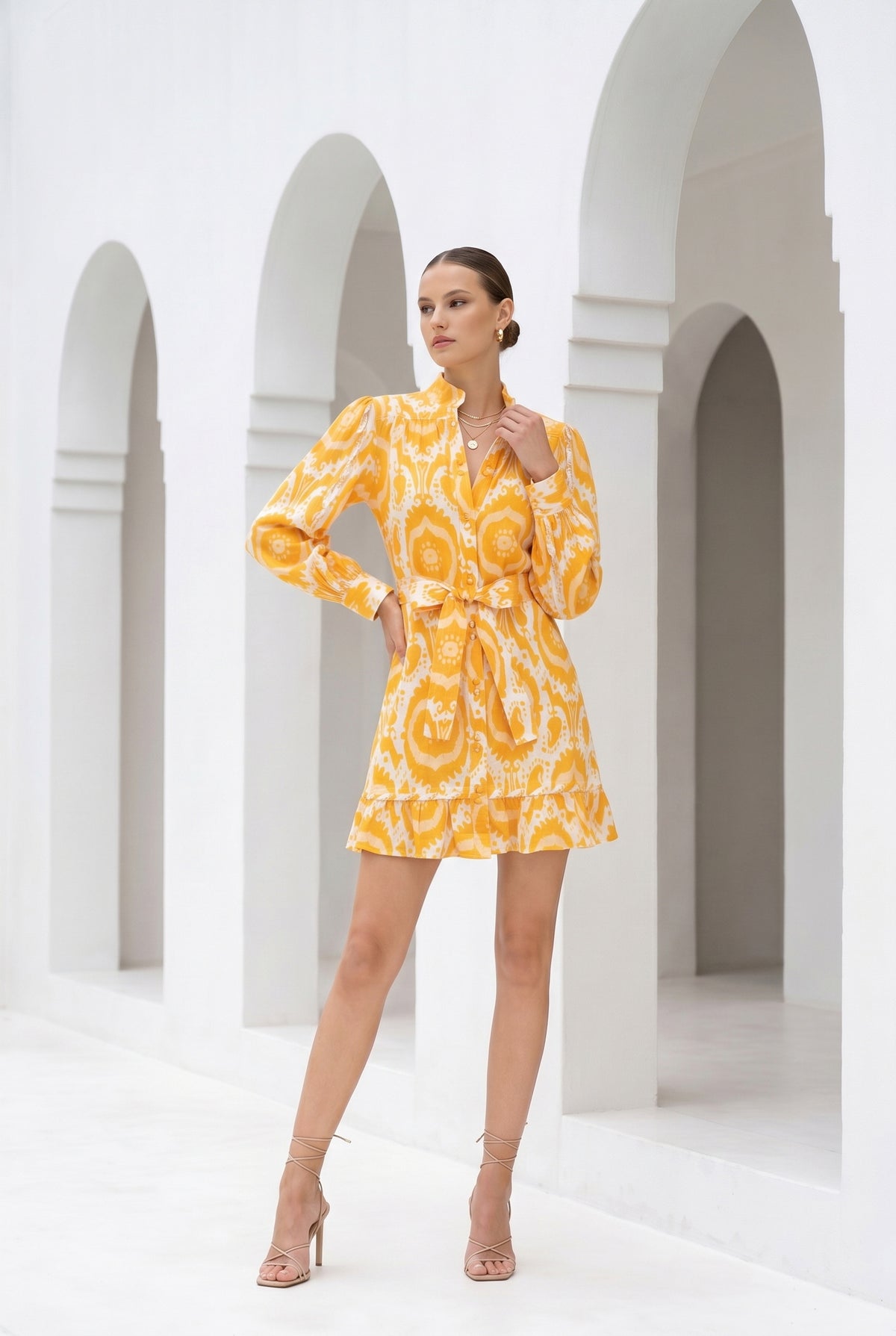 ABYSS LONG SLEEVES SHORT DRESS