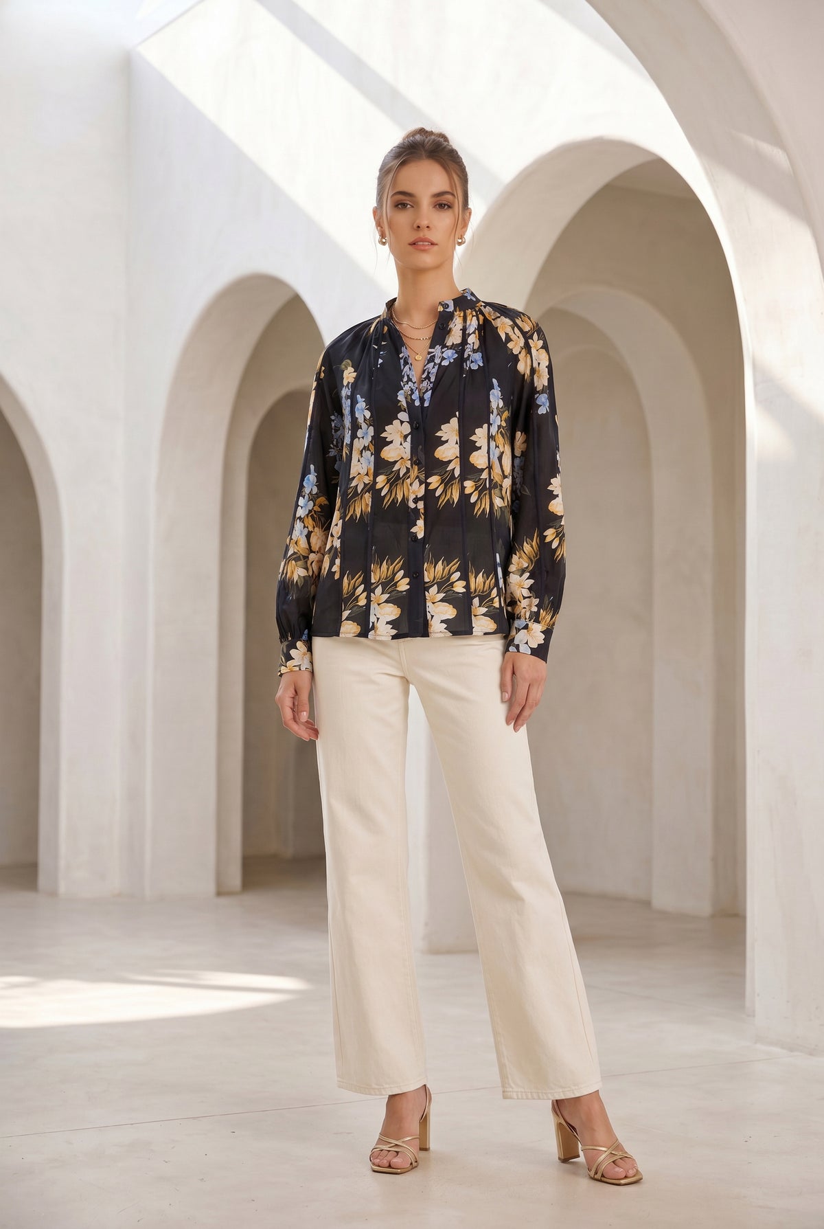 INES TENCEL BLOUSE