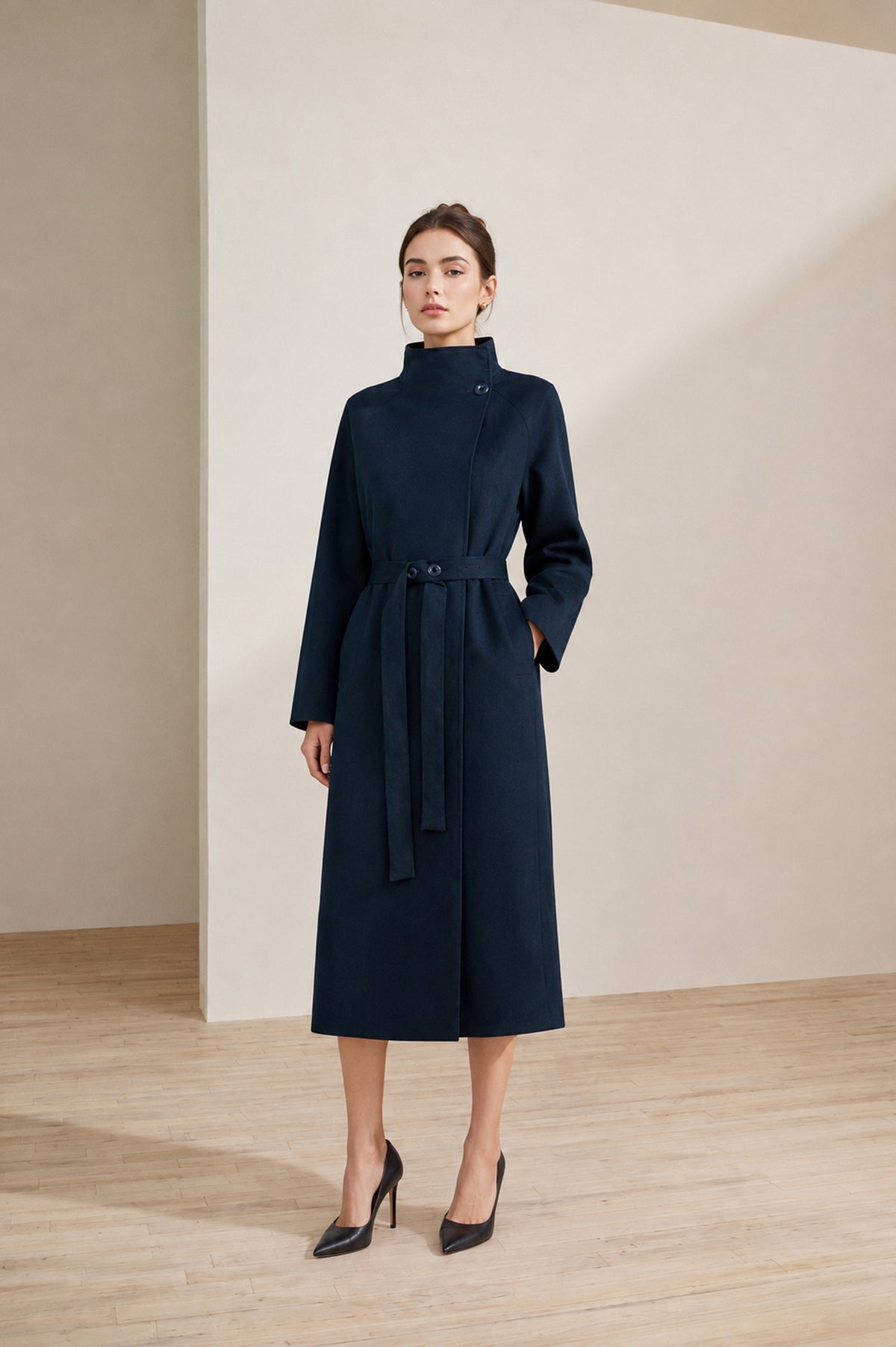 DROP SHOULDER TRENCH COAT