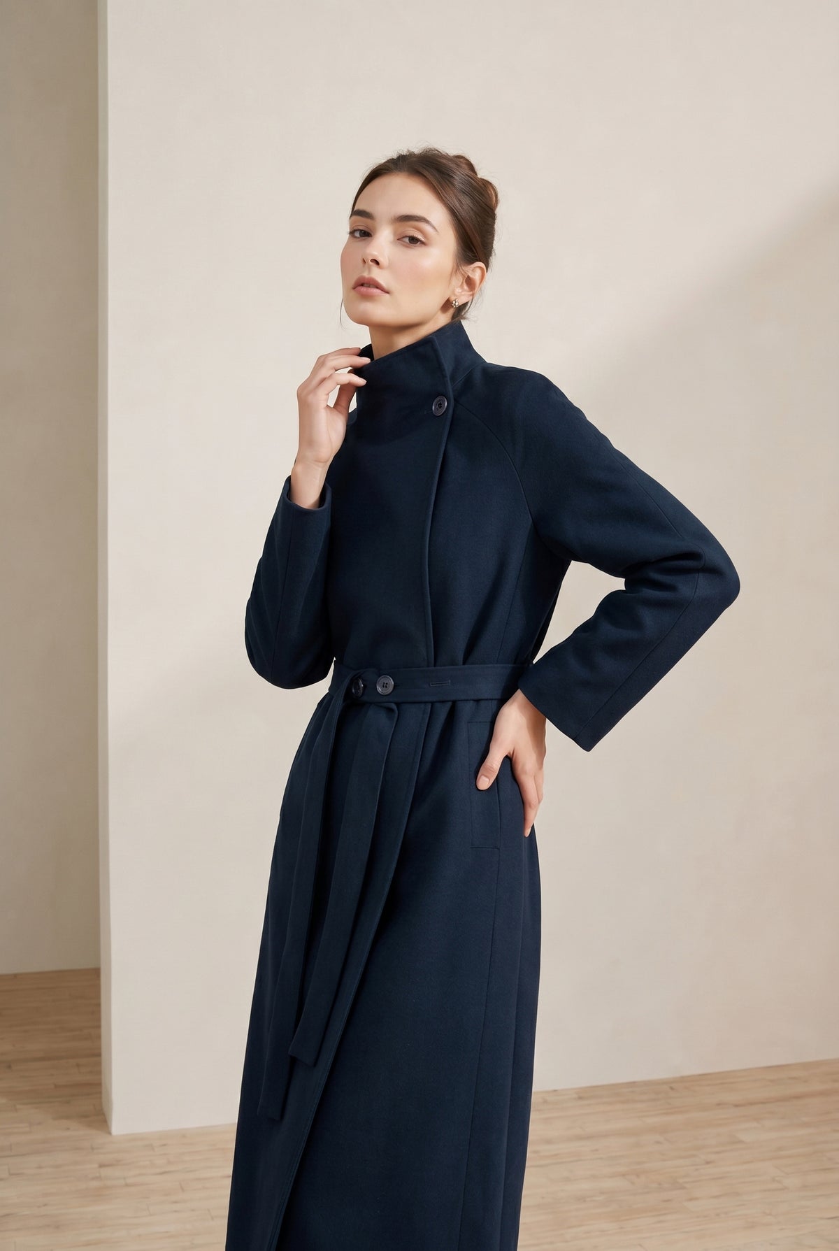 DROP SHOULDER TRENCH COAT