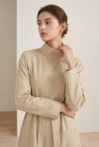 DROP SHOULDER TRENCH COAT