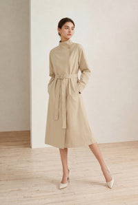 DROP SHOULDER TRENCH COAT