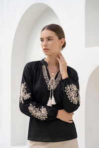 EMIE TIE BLOUSE