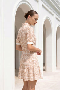 NAOMI SHORT SLEEVES SHORT DRESS