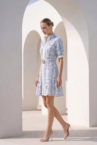 NAOMI SHORT SLEEVES SHORT DRESS