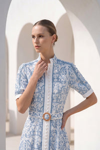 NAOMI SHORT SLEEVES SHORT DRESS