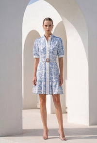 NAOMI SHORT SLEEVES SHORT DRESS