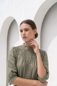 ILA BELTED LACE DRESS