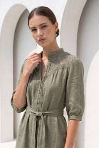 ILA BELTED LACE DRESS