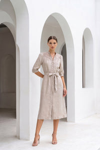 ILA BELTED LACE DRESS