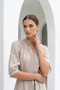 ILA BELTED LACE DRESS