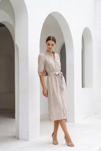 ILA BELTED LACE DRESS