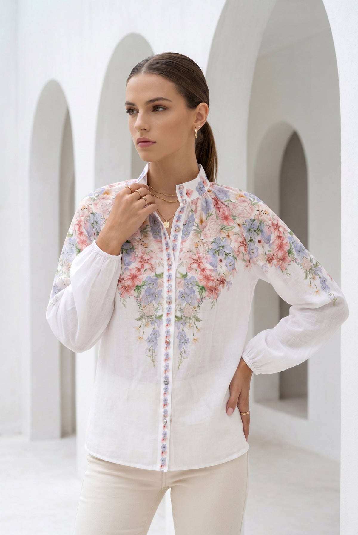 CELESTE LONG SLEEVES BLOUSE
